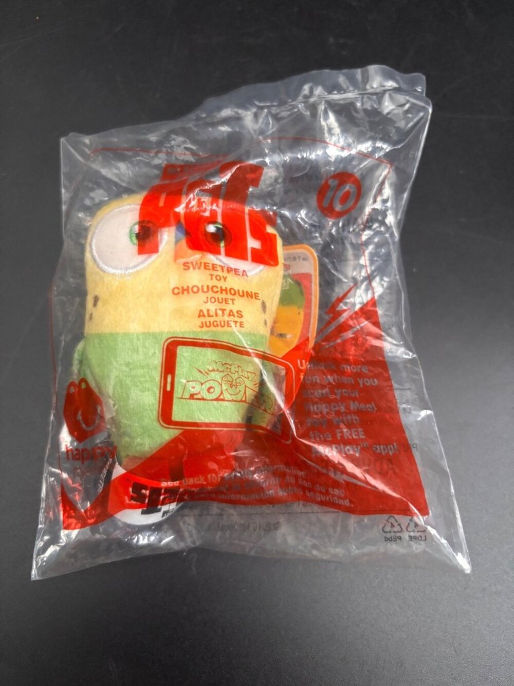 The Secret Life Of Pets Sweetpea Plush Toy McDonalds 2016 Happy Meal Sealed Coll
